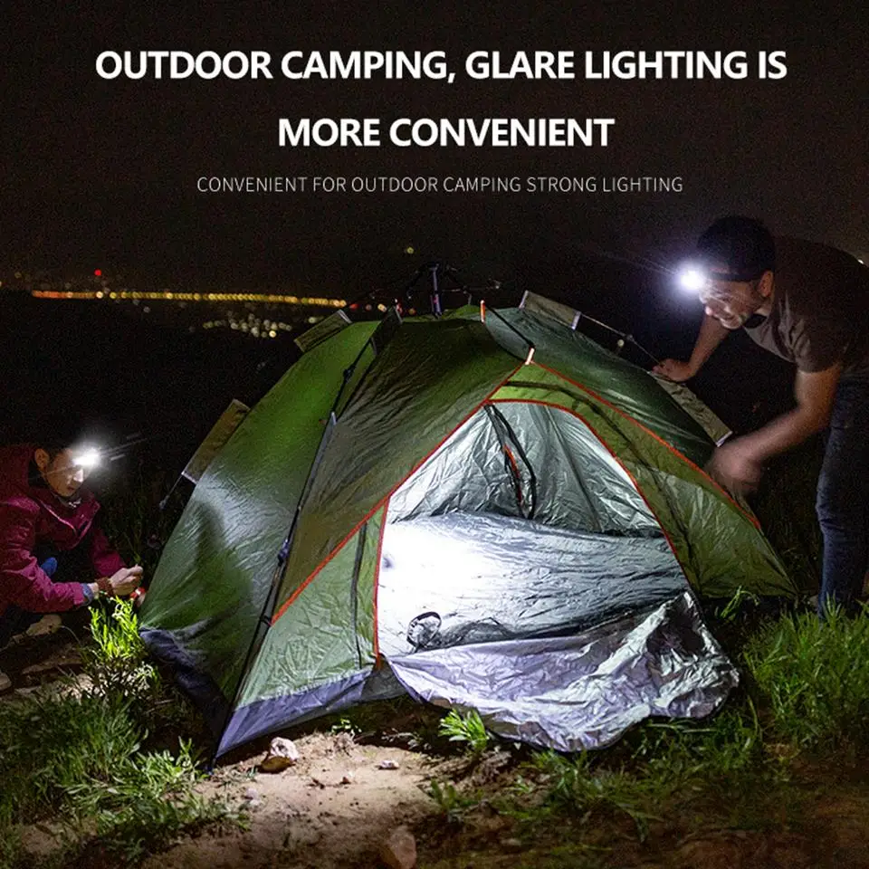 

Sensor Led Headlamp High Quality XP-G Q5 Built-in Battery Head Lamp Headlight Bulbs Light Waterproof White or Red Emitting Color