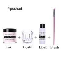 nicole diary acrylic powder set extension for nail uv gel polish nail art decoration tip extension crystal kits salon