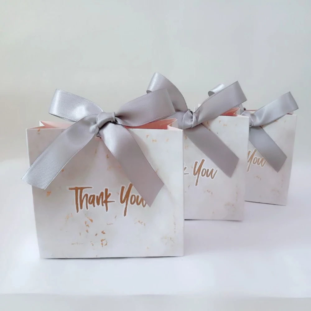 

New Creative Grey Marble Gift Bag Box for Party Baby Shower Paper Chocolate Boxes Package/Wedding Favours candy Boxes