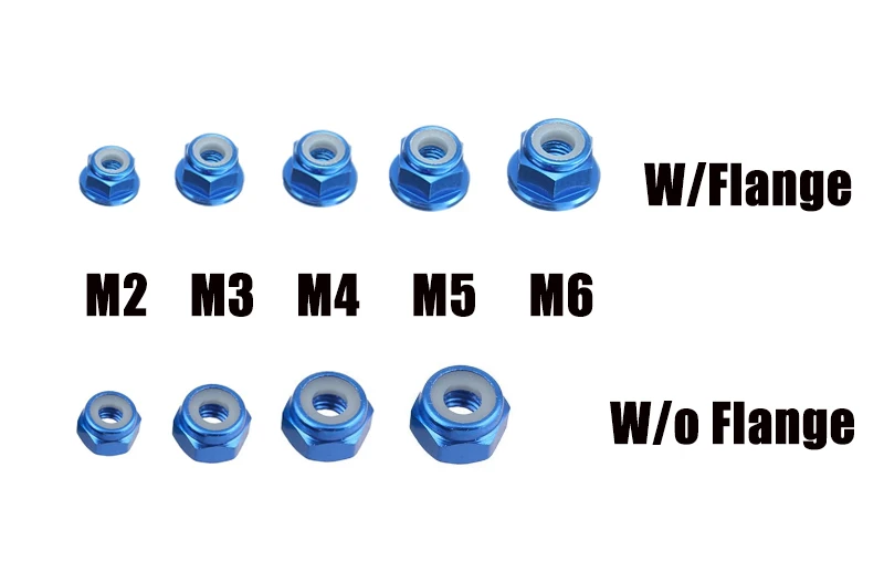 

10 шт. M2 - M6 фланец из алюминиевого сплава/нейлоновая противоскользящая гайка вставка фиксирующая гайка синий красный оранжевый фиолетовый зеленый золотой серебряный серый черный