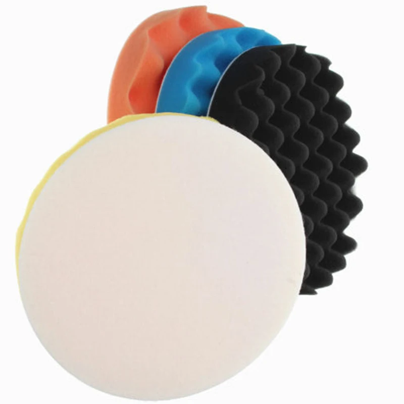 

Accessories Polishing Pads Cleaning Hook And Loop 4pcs 180mm Sponge Car Polisher Waxing