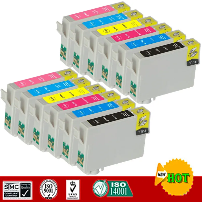 Совместимый для Epson T0781 - T0786 чернильный картридж Stylus Photo R260/R280/R380/RX580/RX595/RX680 Artisan 50 |