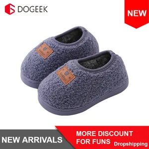 Детские домашние тапочки, зимняя новая теплая Домашняя обувь, Мультяшные милые детские тапочки, домашние тапочки для малышей, мальчиков, девочек, младенцев, малышей