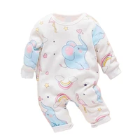 baby romper new spring autumn cute animal elephant print jumpsuit baby toddler girl one pieces jumpsuits baby clothes