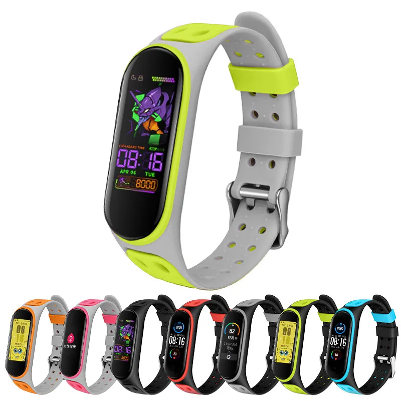 

Strap for xiaomi mi band 4 5 6 miband 5 miband 3 Replacement Silicone Smart Wristband Xiaomi mi band 6 5 4 3 bracelets