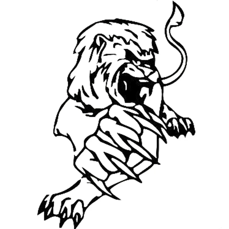 

Car Sticker Animal Lion Predator Paw PVC Waterproof and Sunscreen Decals Car Styling 11.3x16.4cm