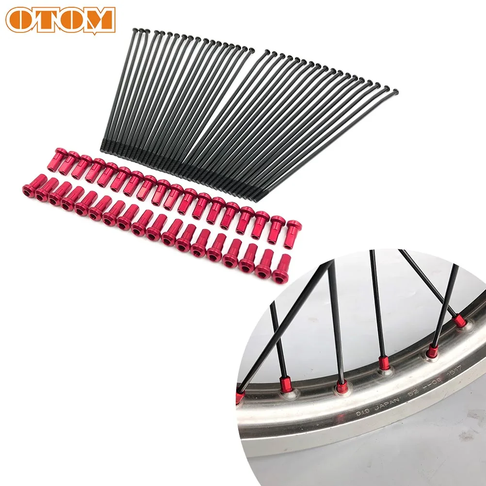 Спицы велосипедные OTOM с сосками передние и задние колеса для мотоцикла обод из