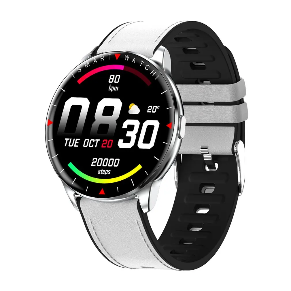 

Y90+ Smart Watch Swimming Heart Rate Monitoring Circular Motion Multi-function Leather Strap Smart Watch