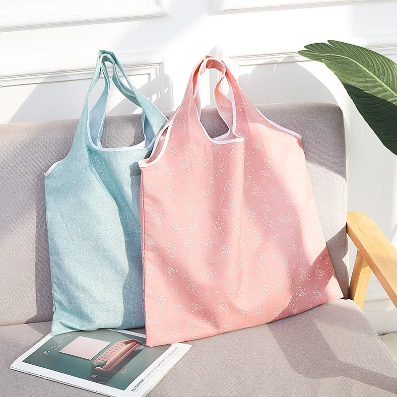 

Convenient and fashionable environmentally friendly shopping bag Creative folding square printing shopping bag