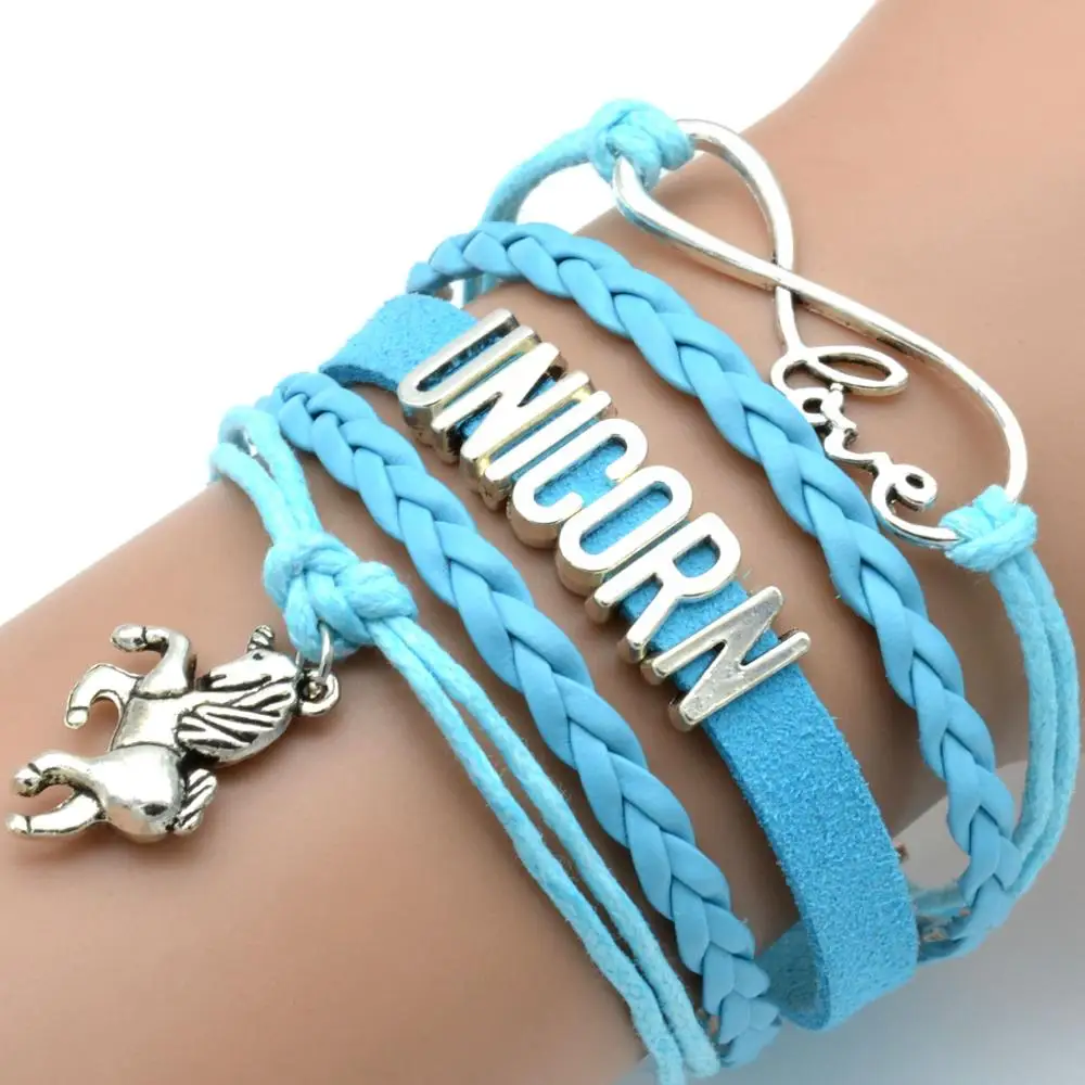 Фабрика DIY Ювелирные изделия из цинкового сплава Бесконечность любовь Единорог