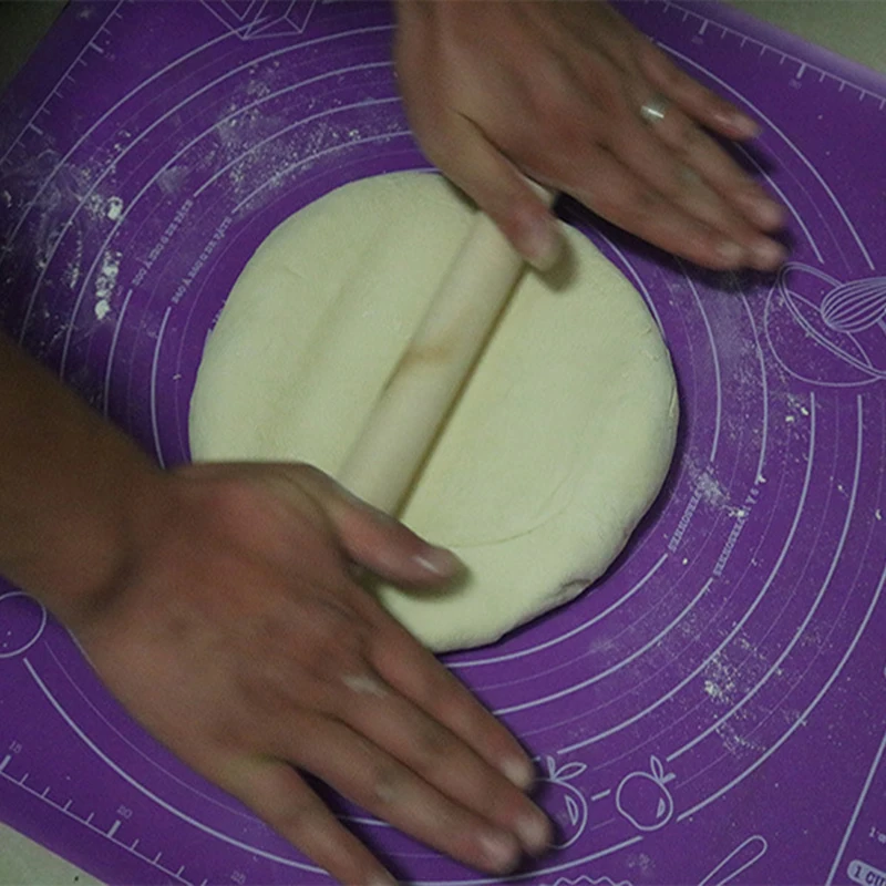 Силиконовый коврик для замеса теста со шкалой антипригарный кухонный инструмент