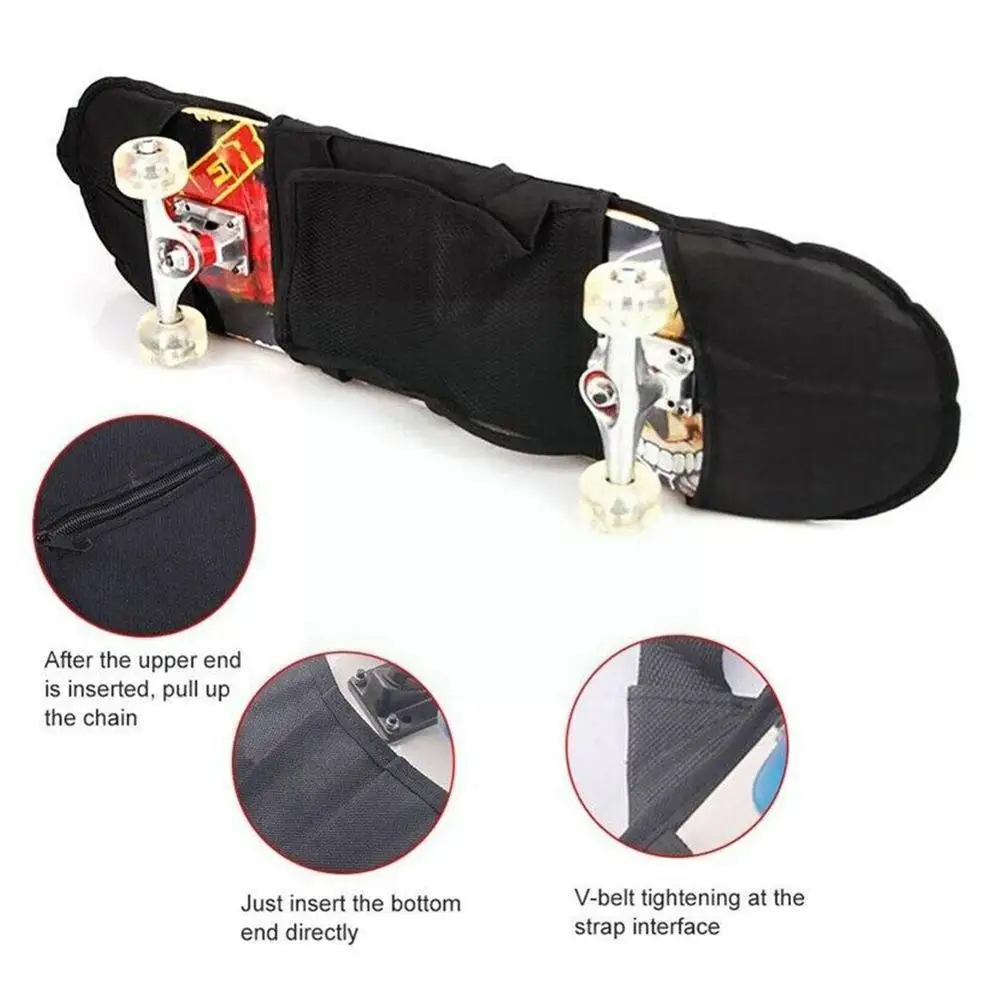 

Multi-size Skateboard Carry Bag Skateboarding Carrying Backpacks Handbag Board Scooter Skate Storage Balancing Cover Should T4r1