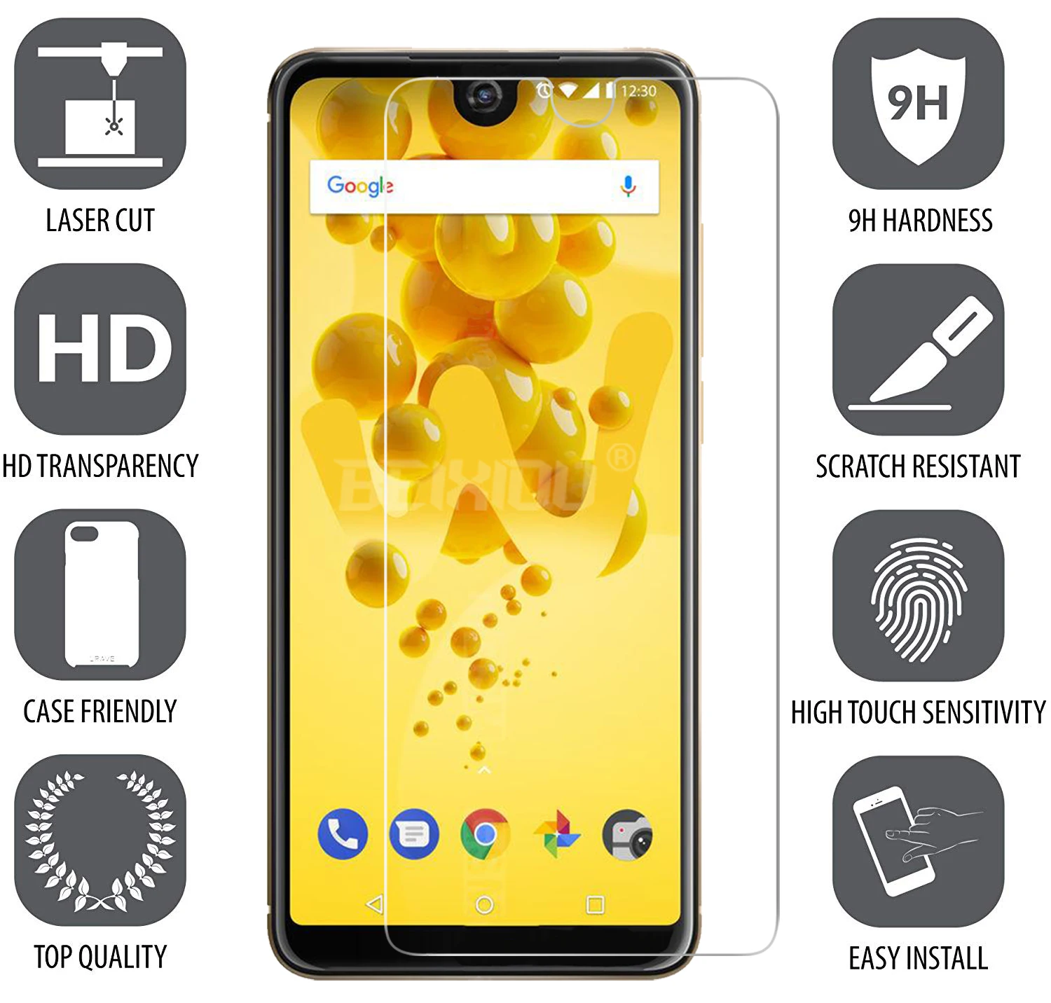 Закаленное стекло для Wiko View 2 шт. защита экрана 2.5D 9h закаленное WIKO VIEW защитная