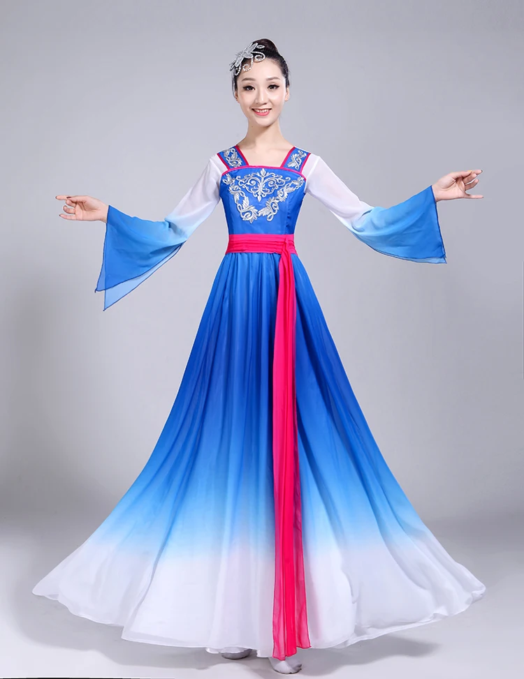 Женский костюм для классических танцев Ms. hanfu женское платье хора в китайском