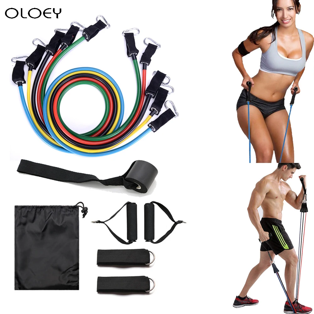 

Upgrade Latex Resistance Bands Crossfit Training Body Exercise Yoga Tubes Pull Rope Chest Expander Pilates Fitness Equipment