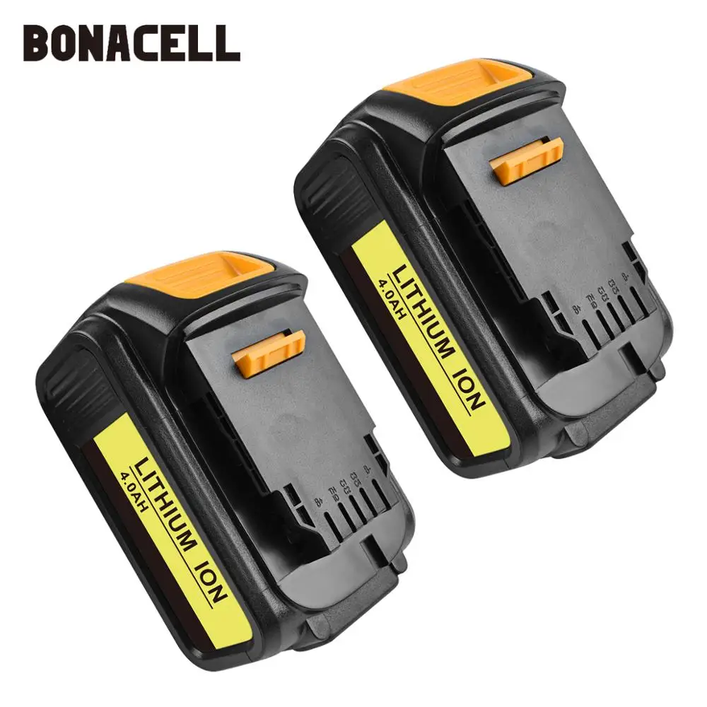 2 PACK 4.0Ah Bonacell для DeWalt 18 V 4000 mAh Батарея Мощность инструменты замены батареи DCB181 DCB182 DCD780 DCD785 DCD795 L10 - Цвет: 2 PACK 4.0Ah
