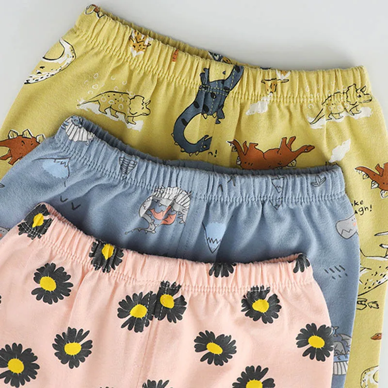 Одежда для маленьких мальчиков комплекты сна хлопковая футболка + штаны пижама с