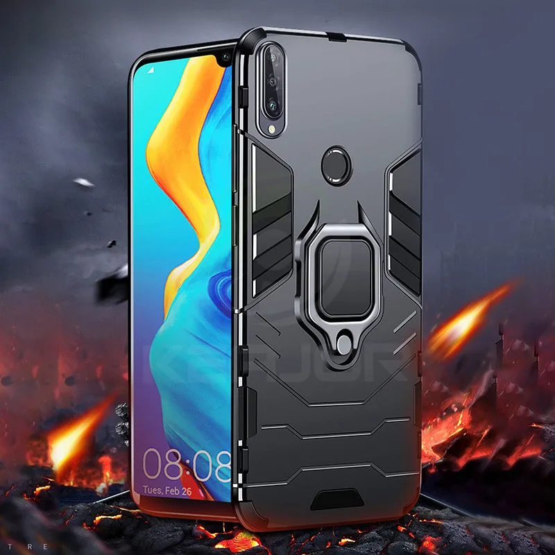 Amor Case For Huawei Honor 20s 6.15inch Metal Ring Holder PC Back Cover 20 s MAR-LX1H Phone Shell |