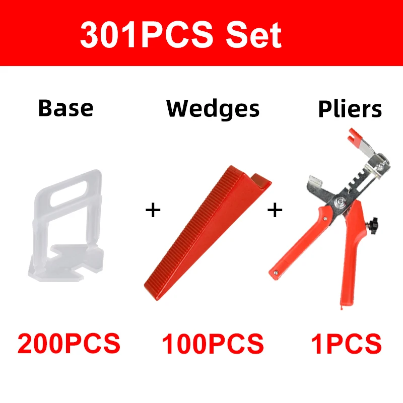 

301 шт., пластиковые плоскогубцы для выравнивания плитки