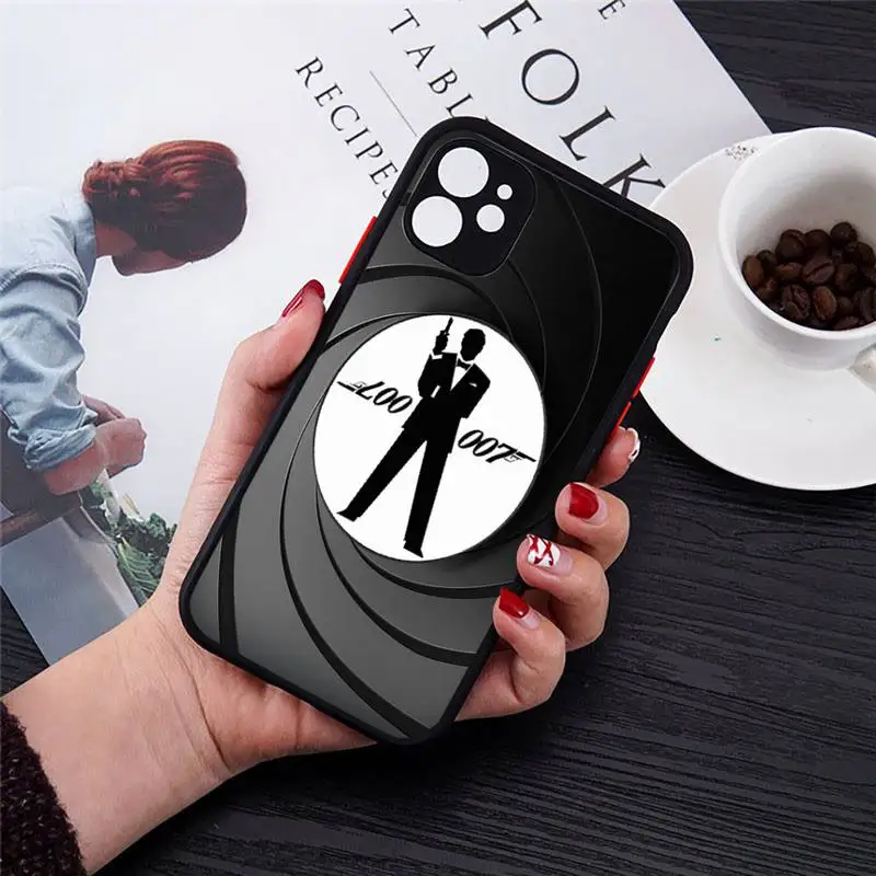 

James bond 007 movie Phone Case matte transparent For iphone 7 8 11 12 plus mini x xs xr pro max cover