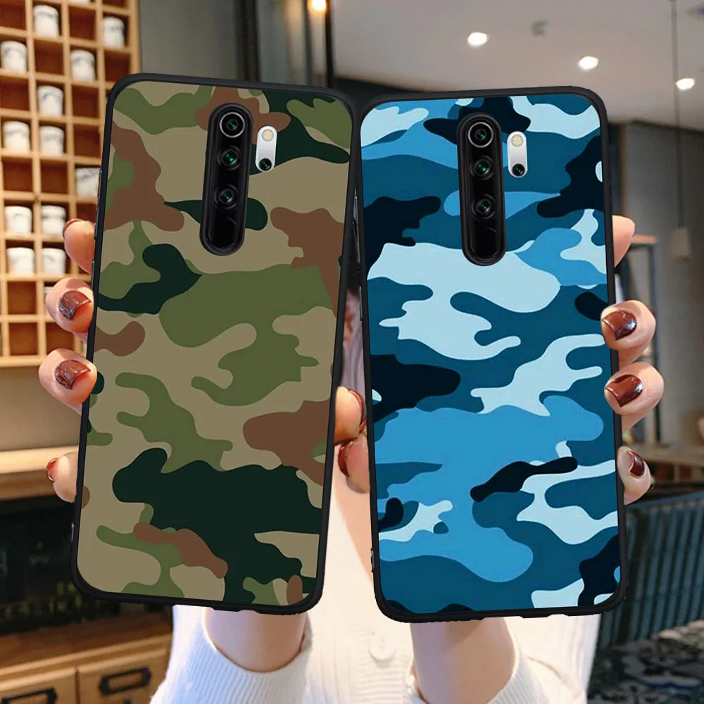 Камуфляжный узор военный Мягкий ТПУ силиконовый чехол для Xiaomi Mi 9T Redmi Note 6 7 8 9 9S MI K20