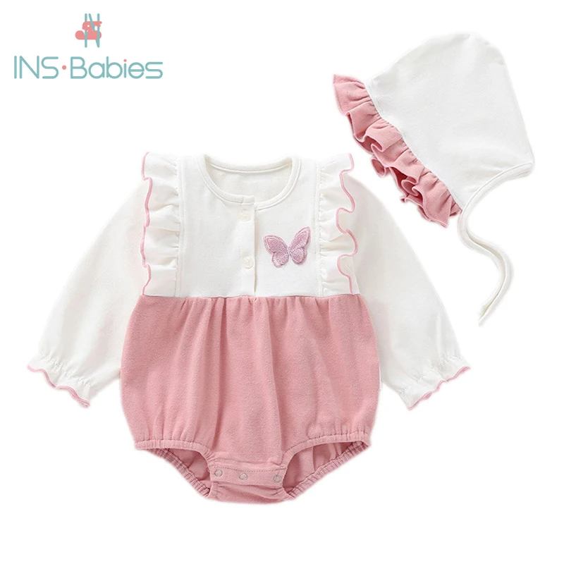 2020 детские летние хлопковые боди с длинными рукавами одежда принцессы для