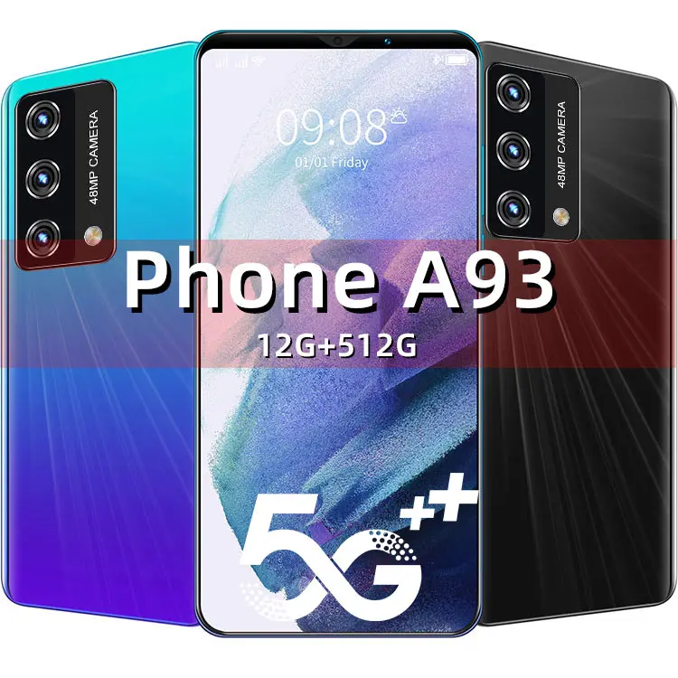 

16+32MP 6.1 Inch 8 Core Android 10 Cellphone 2021 New Galxy A93 Smartphone 5G LTE Face Fingerprint Unlock Mobilephone 5000mAh