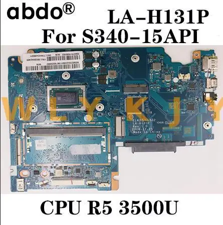 Для Lenovo ideapad S340-15API Материнская плата ноутбука el432/el532 LA-H131P с процессором r5 3500u 4g 100%
