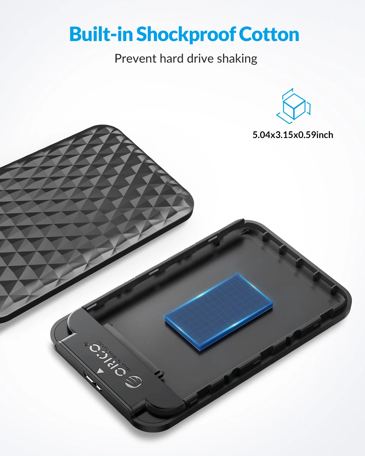 Чехол для внешнего жесткого диска ORICO 2 5 дюйма SATA на USB 3 0 Гбит/с 4 ТБ поддержка UASP