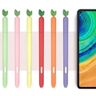 Силиконовый чехол-стилус для Samsung Galaxy Tab S7, противоударный нескользящий защитный чехол для сенсорного экрана с защитой от царапин