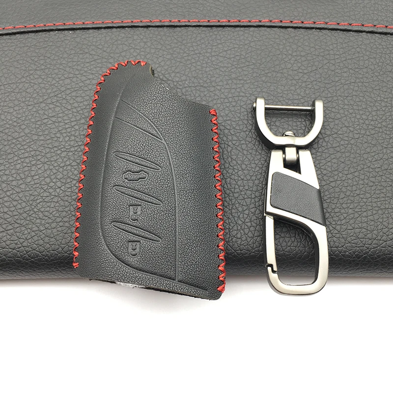 

High Quality 100% Leather Smart Car Key Case Style For Lexus ES 2018 2019 3 Buttons Protect Shell Auto Accessories