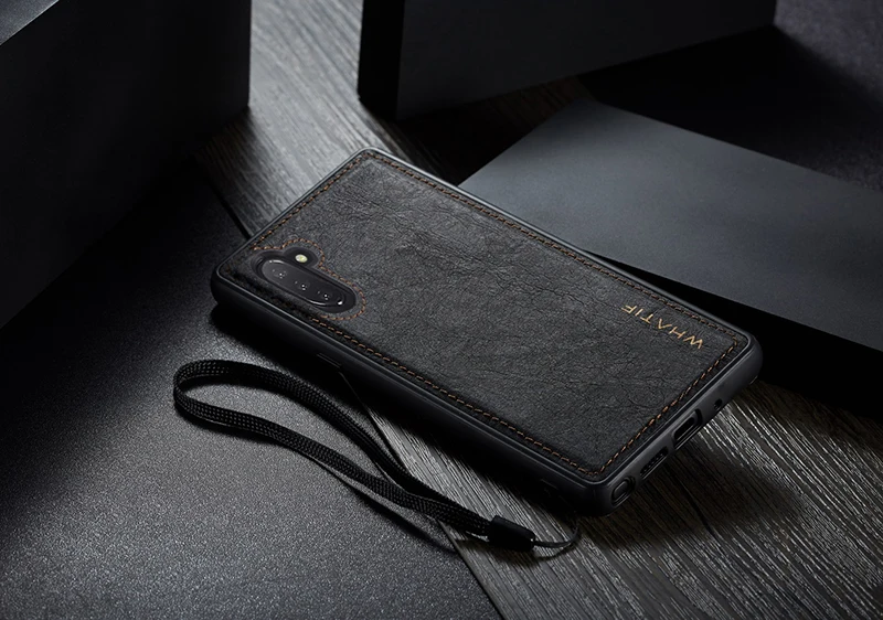 WHATIF чехол для samsung Galaxy S10 S9 S8 Note10 Plus Note 10 9 8 откидная крышка съемная крафт-бумага кожаный бумажник чехол