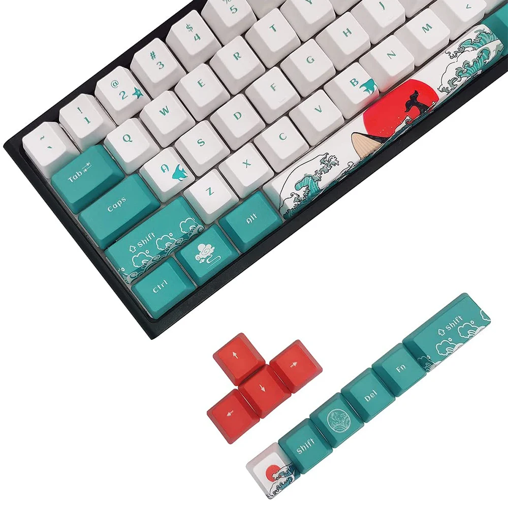 

108 Keys Cap XDA Profile PBT Dye Sublimation Various Patterns Keycaps for Mechanical Keyboard Computer Accessories