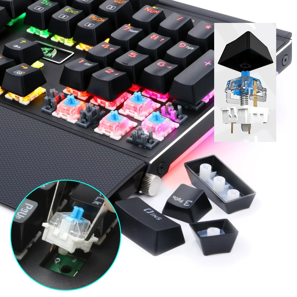Механическая игровая клавиатура Redragon K567 RGB USB Эргономичный светодиодный ключ с