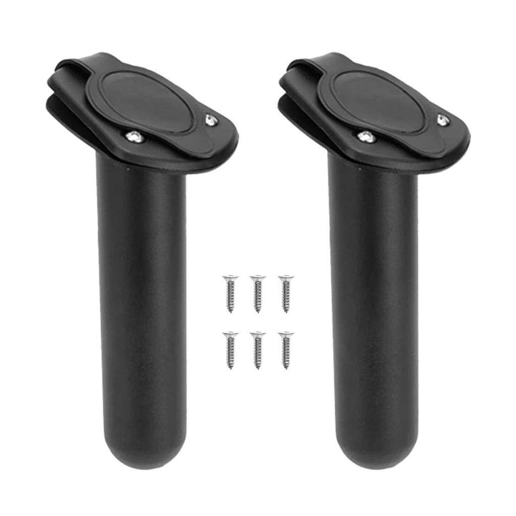 

2pcs Fishing Rod Protective Bracket Plate for Boat Kayak- Black