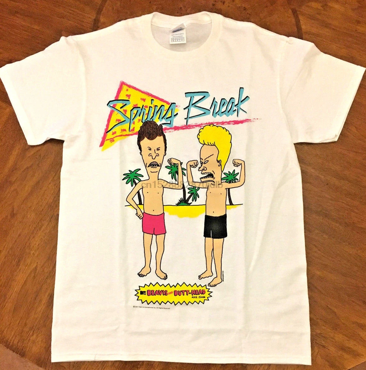 Beavis and Butt head футболка MTV оригинал весенний брейк рок металл мультяшная мужская