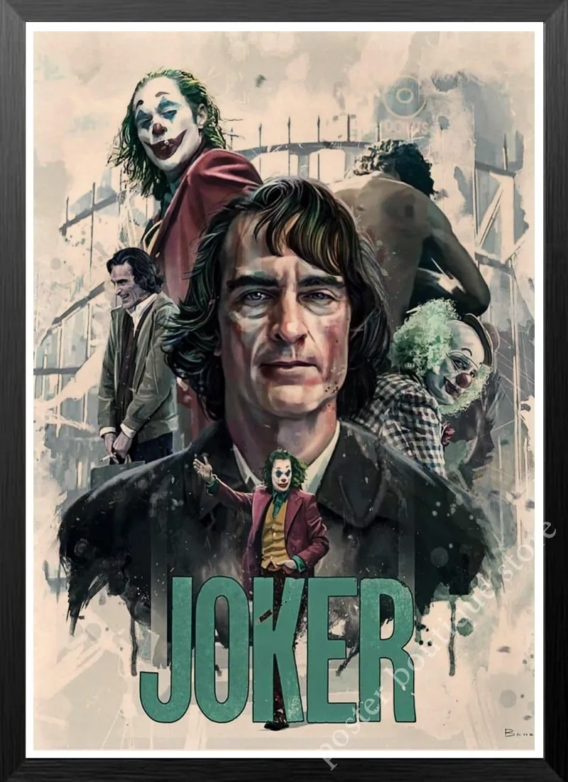 Фильм плакат с джокером крафт-бумага Джокер происхождения фильм Искусство Печать Мультфильм СТЕНА картина Бэтмен враг старый фильм плакат - Цвет: 28