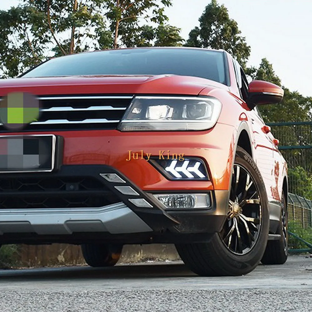 July King светодиодный чехол для дневных ходовых огней Volkswagen Tiguan 2017 + b тип