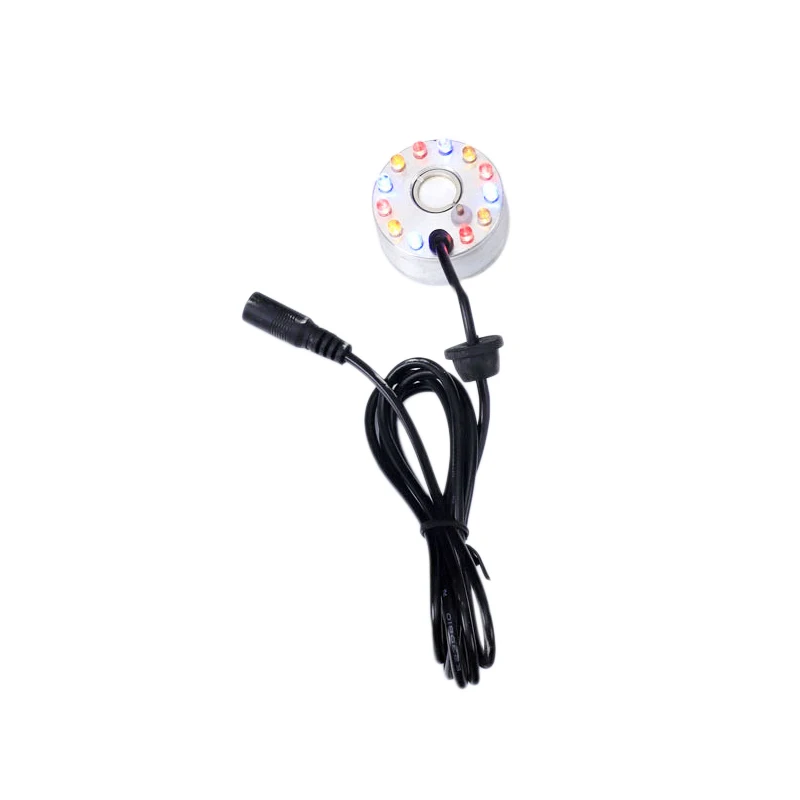 

Mist Maker 12 LED Mister Fogger Water Fountain Pond Fog Machine Atomizer Air Humidifier Indoor Fountain US Plug