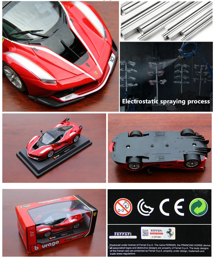 Bburago 1:24 Ferrari 599GTO модель автомобиля литье под давлением Металлическая Модель Детская игрушка бойфренд подарок имитация сплава автомобиль коллекция