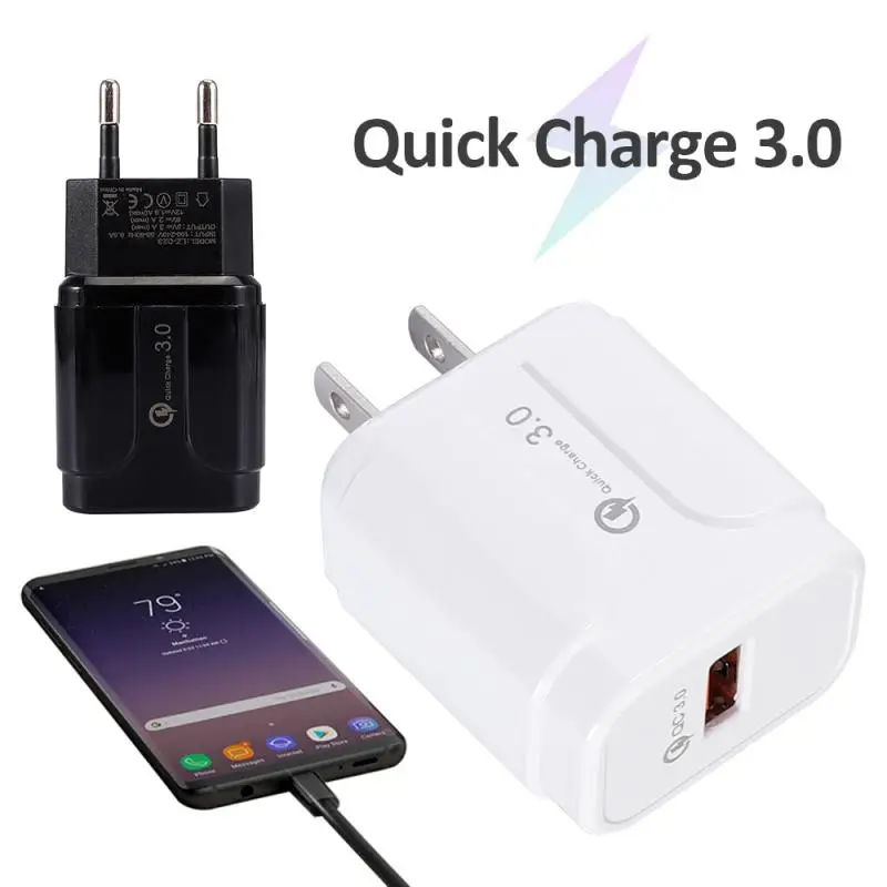 18 Вт Quick Charge 3 0 USB зарядное устройство 50/60 Гц QC3.0 КК Быстрая зарядка для IPhone Samsung Xiaomi