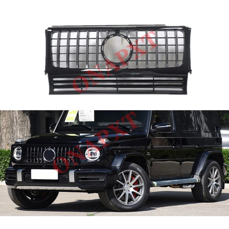 

Car Hood Bumper AMG GT Front Grill Car Styling Middle Grille Bumper Grille Vertical Bar G63 G500 G55 G350d For Benz G-Class W463