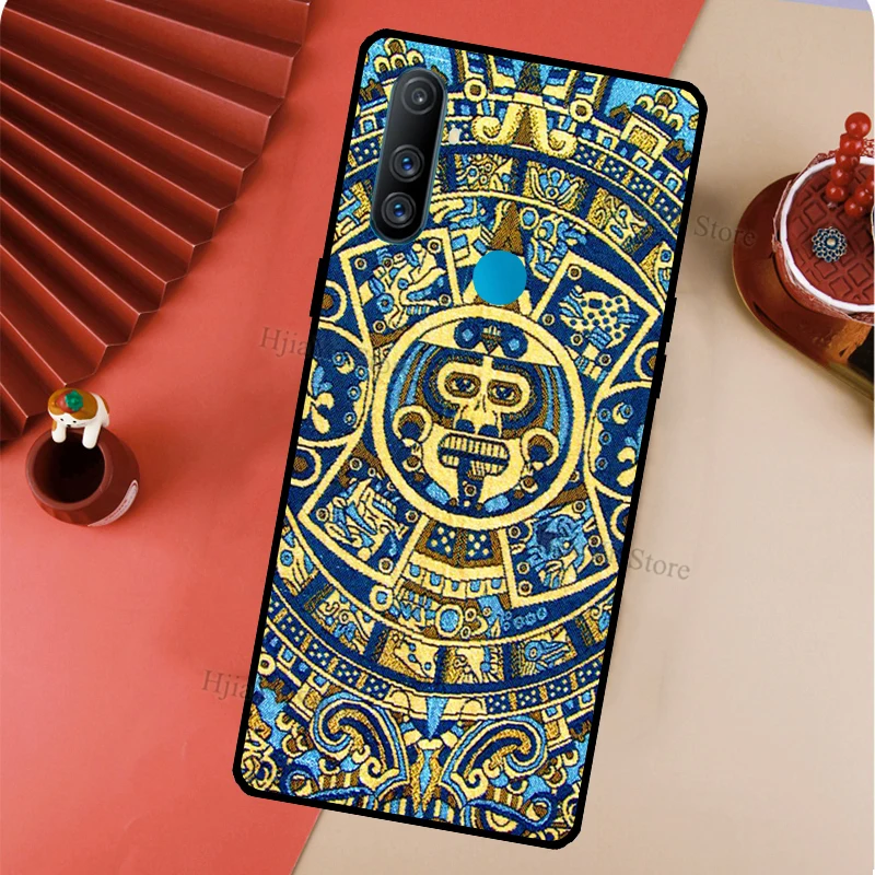 Чехол с календарём Mayan и деревянным рисунком для Realme 8 Pro C3 C11 C15 C21 Q3 6 7 GT Neo чехол OnePlus