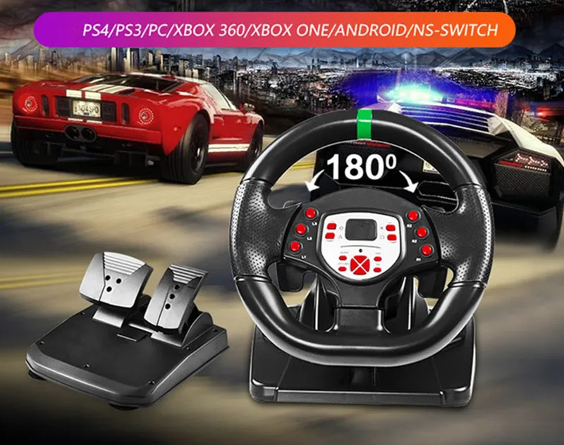 Ударная симуляция автомобильные гоночные игры для ПК usb Android tv 7 платформа учитесь управлять компьютерным рулем игры с педалью