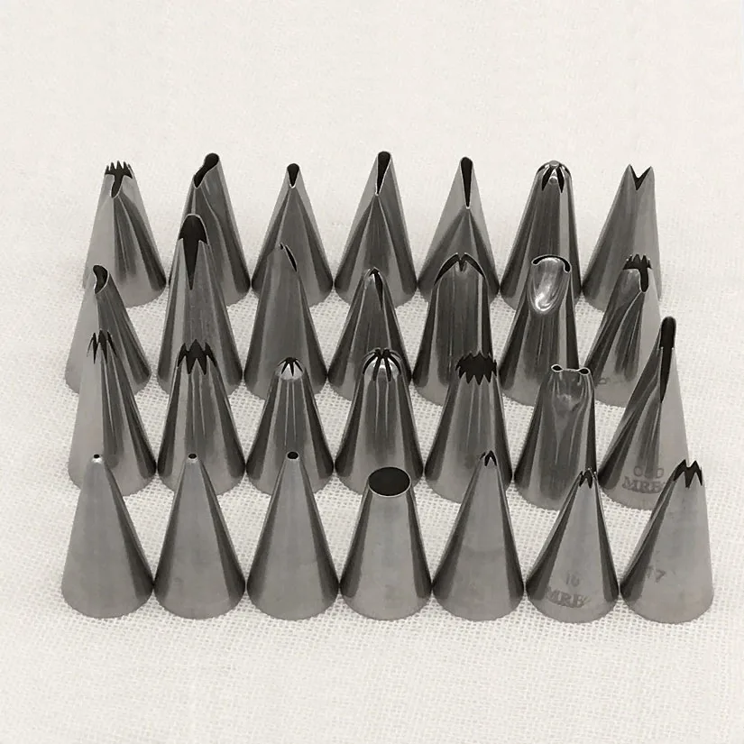 

Stainless Steel Decorating Nozzle Icing Tube Pastry Tips Fondant Cake Decorating Sugarcraft Tools Bakeware