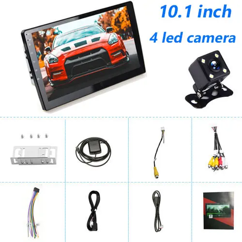 10.1 inch 4 LED Camecho 9 10,1 дюймов Android Авторадио gps навигация автомобиля радио Мультимедиа Видео плеер Bluetooth wifi Зеркало Ссылка аудио стерео - Цвет: 10.1 inch 4 LED