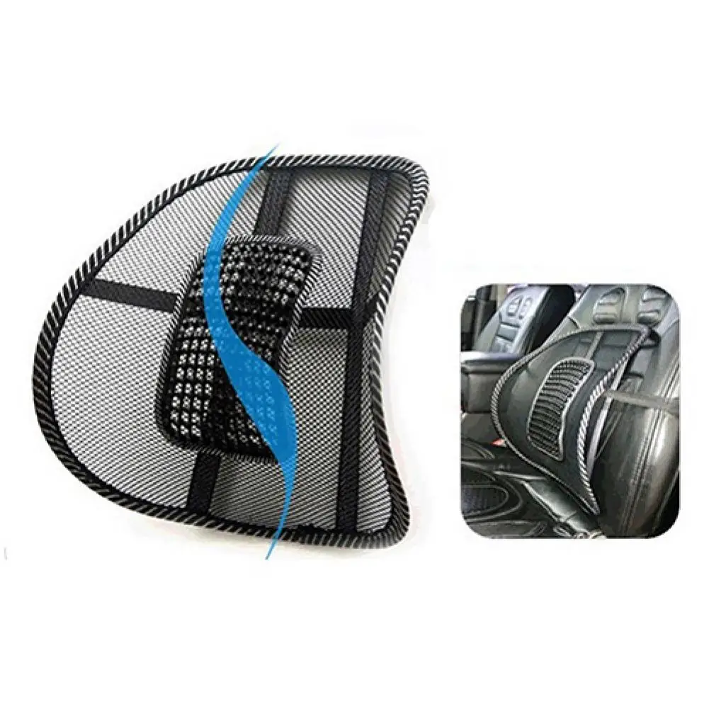 

80% HOT SALES!!! Lumbar Back Massage Mesh Brace Support Office Home Car Seat Chair Back Cushion