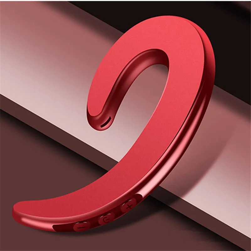 Red Беспроводные наушники, Bluetooth наушники, ушные крючки, безболезненная гарнитура, спортивные наушники Blutooth для телефона, iPhone, Xiaomi - Цвет: Red