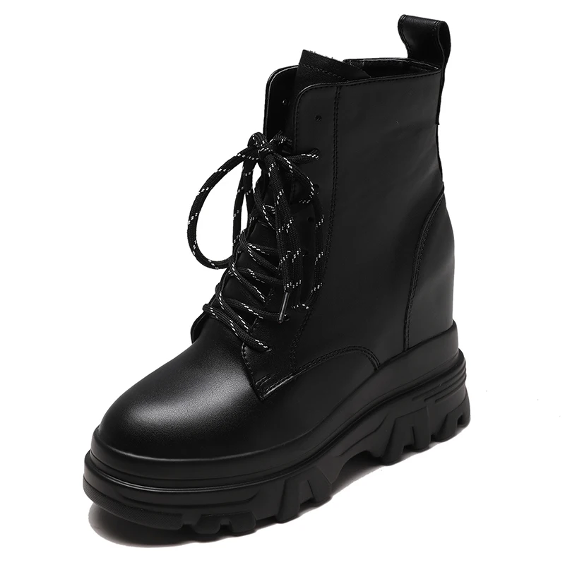 Женские ботинки в британском стиле зимние женские повседневные кроссовки на