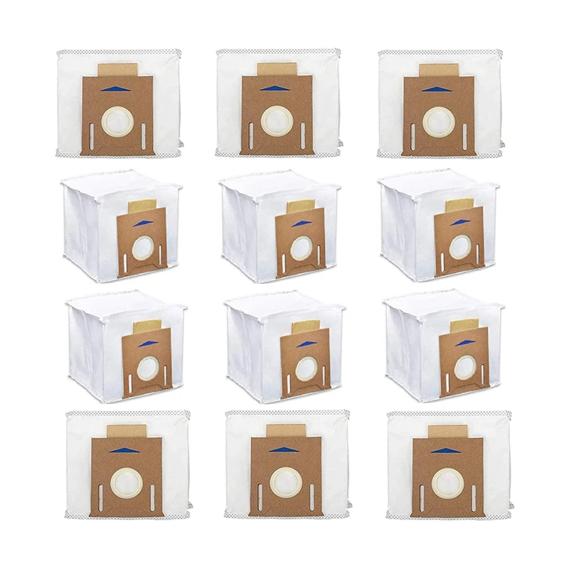 

12 Pcs Leakproof Dust Bag For ECOVACS DEEBOT OZMO T8/T8AIVI Robot Vacuum Cleaner Replacement Accessories Parts Kits